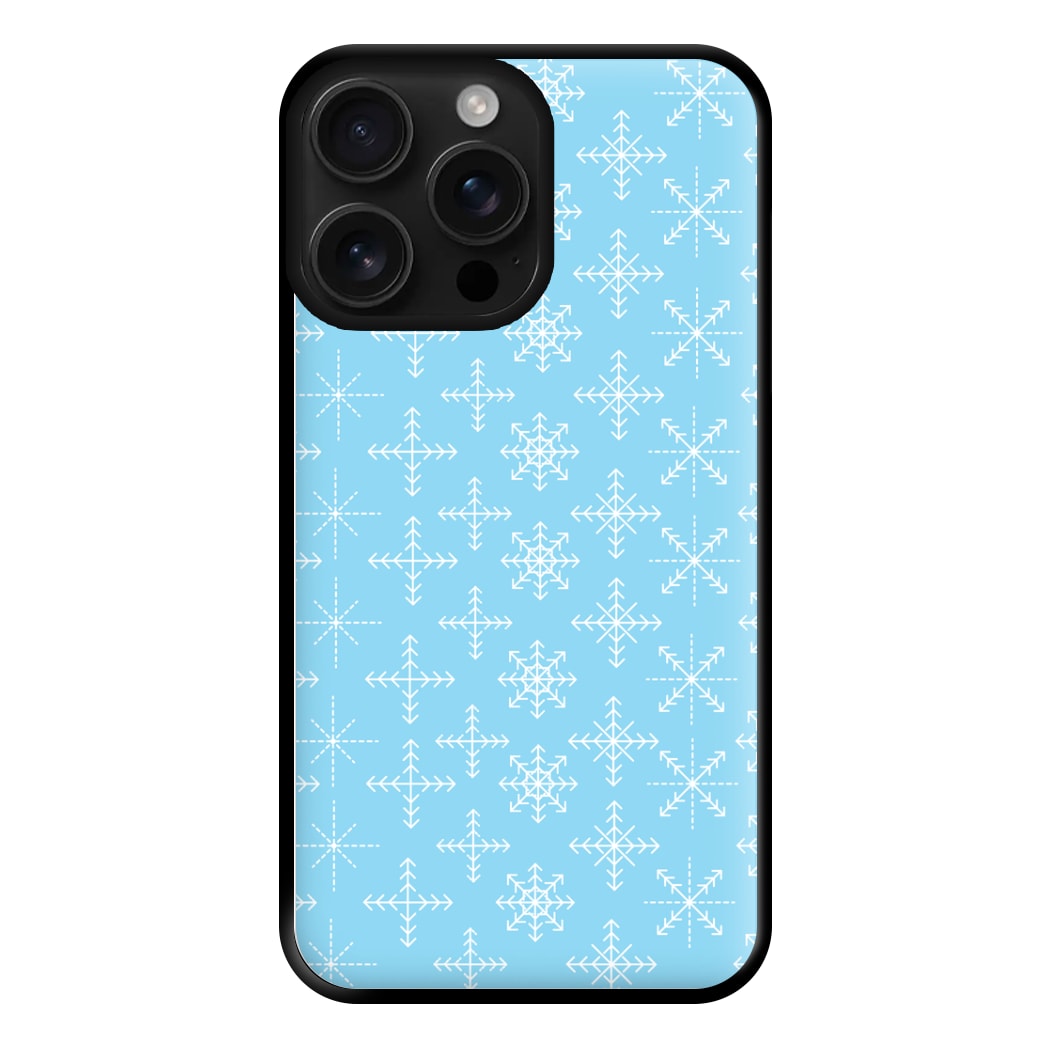 Snowflakes - Christmas Patterns Phone Case for iPhone 16 Pro Max