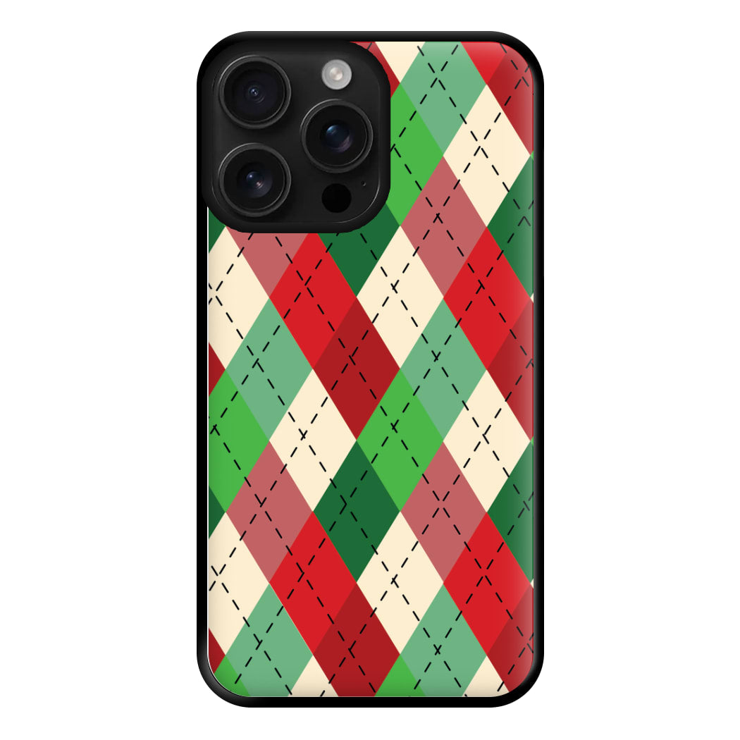 Red And Green - Christmas Patterns Phone Case for iPhone 16 Pro Max