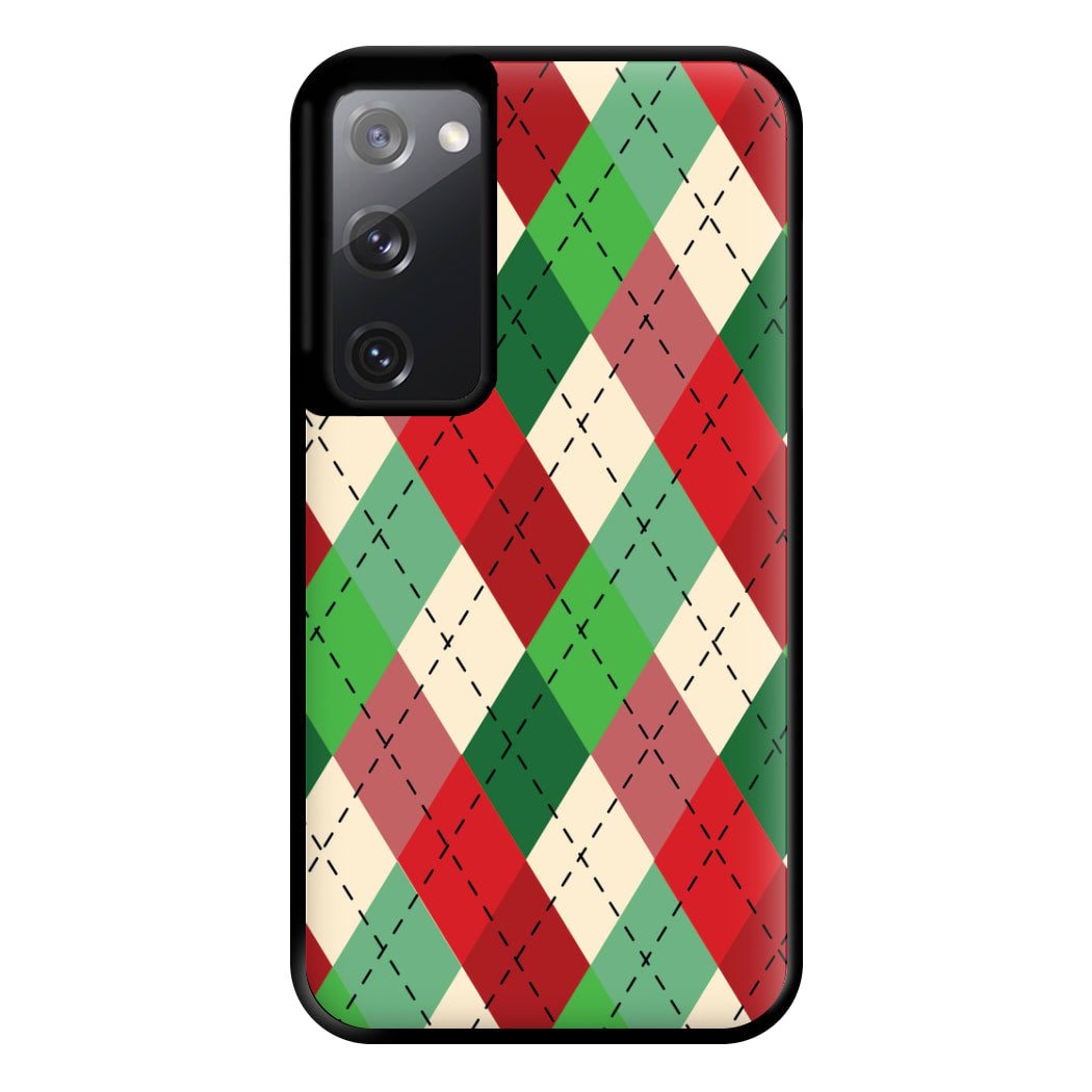 Red And Green - Christmas Patterns Phone Case for Galaxy S20FE