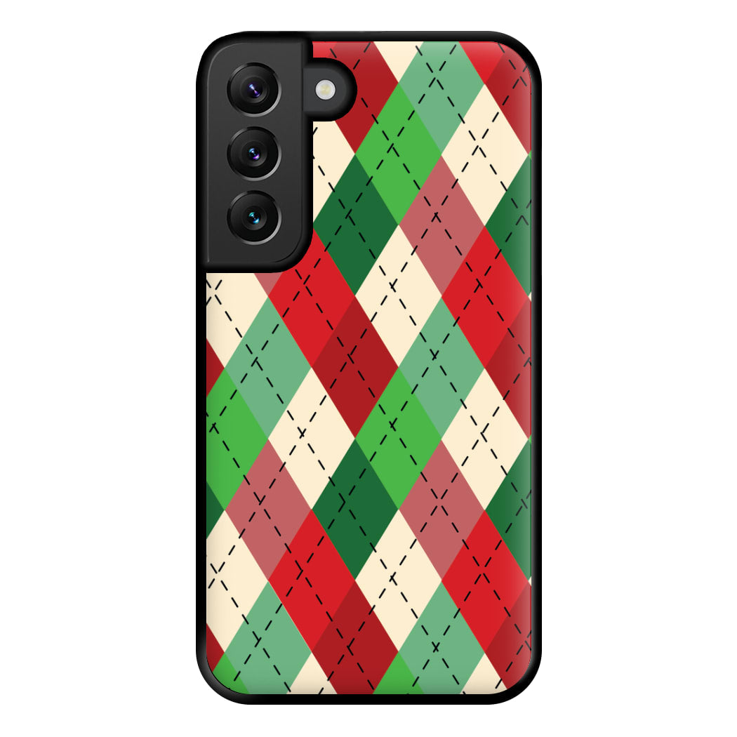 Red And Green - Christmas Patterns Phone Case for Galaxy S22 Plus