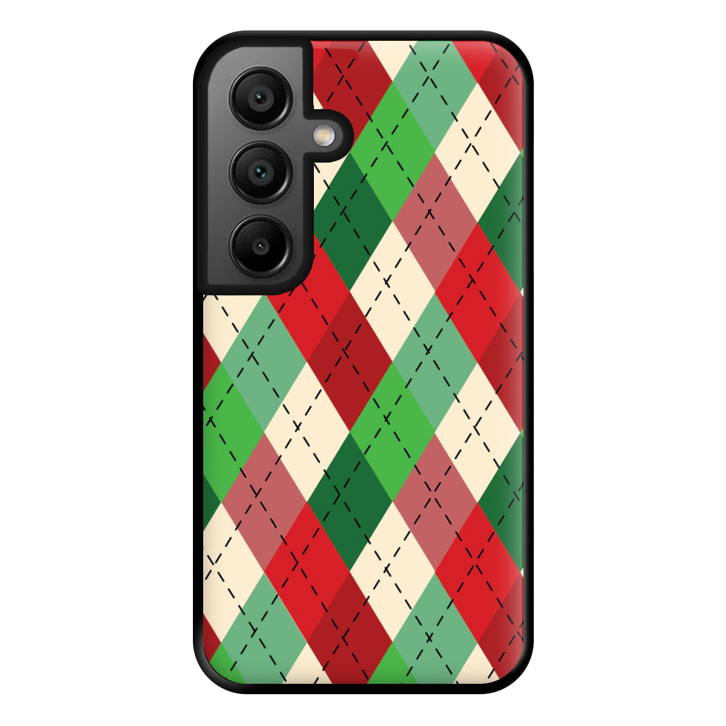 Red And Green - Christmas Patterns Phone Case for Google Pixel 8