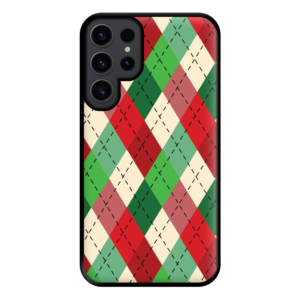 Red And Green - Christmas Patterns Phone Case for Galaxy S23 Ultra