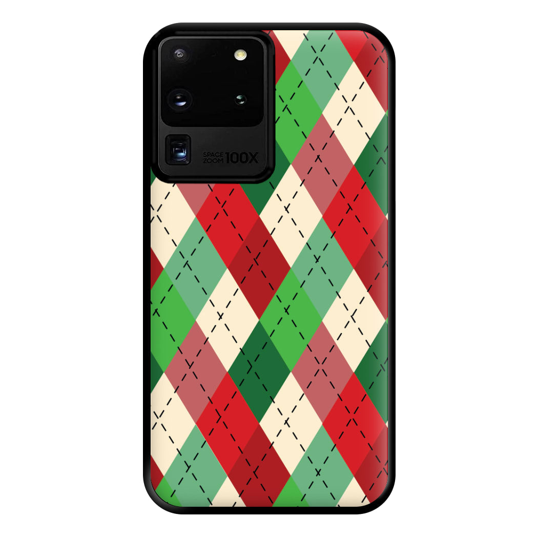 Red And Green - Christmas Patterns Phone Case for Galaxy S20 Ultra