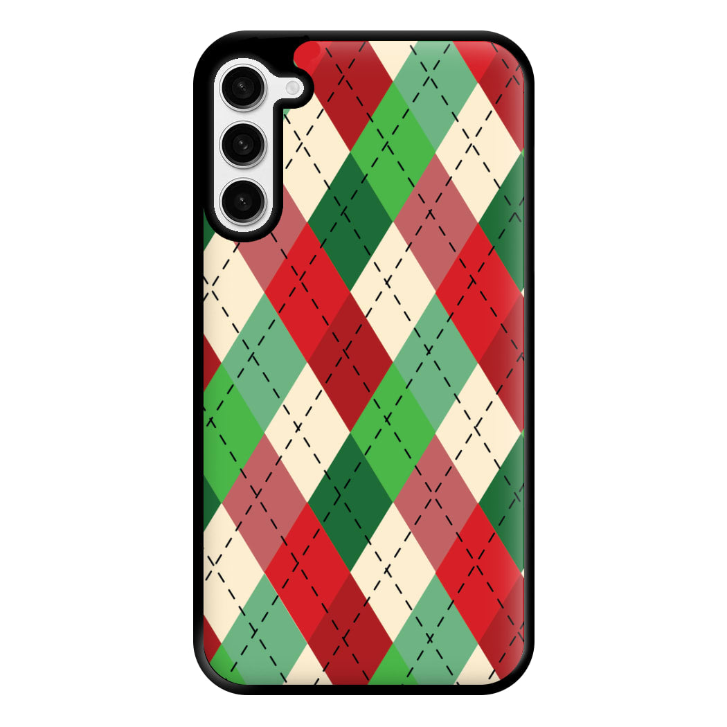 Red And Green - Christmas Patterns Phone Case for Galaxy S23 Plus