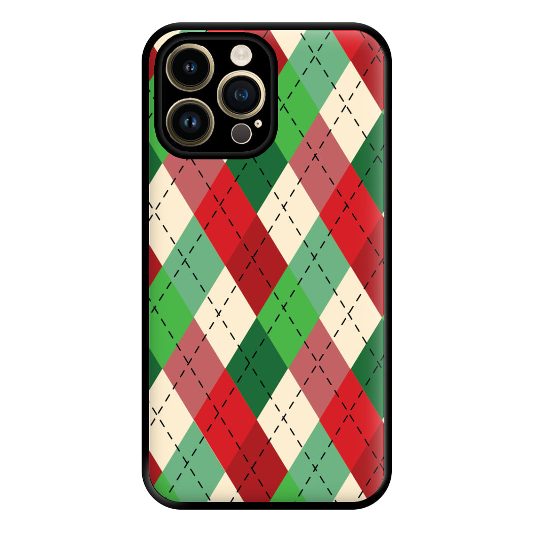 Red And Green - Christmas Patterns Phone Case for iPhone 14 Pro Max