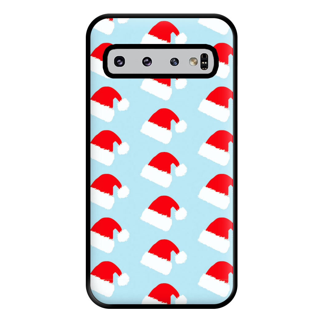 Santa Hat - Christmas Patterns Phone Case for Galaxy S10 Plus