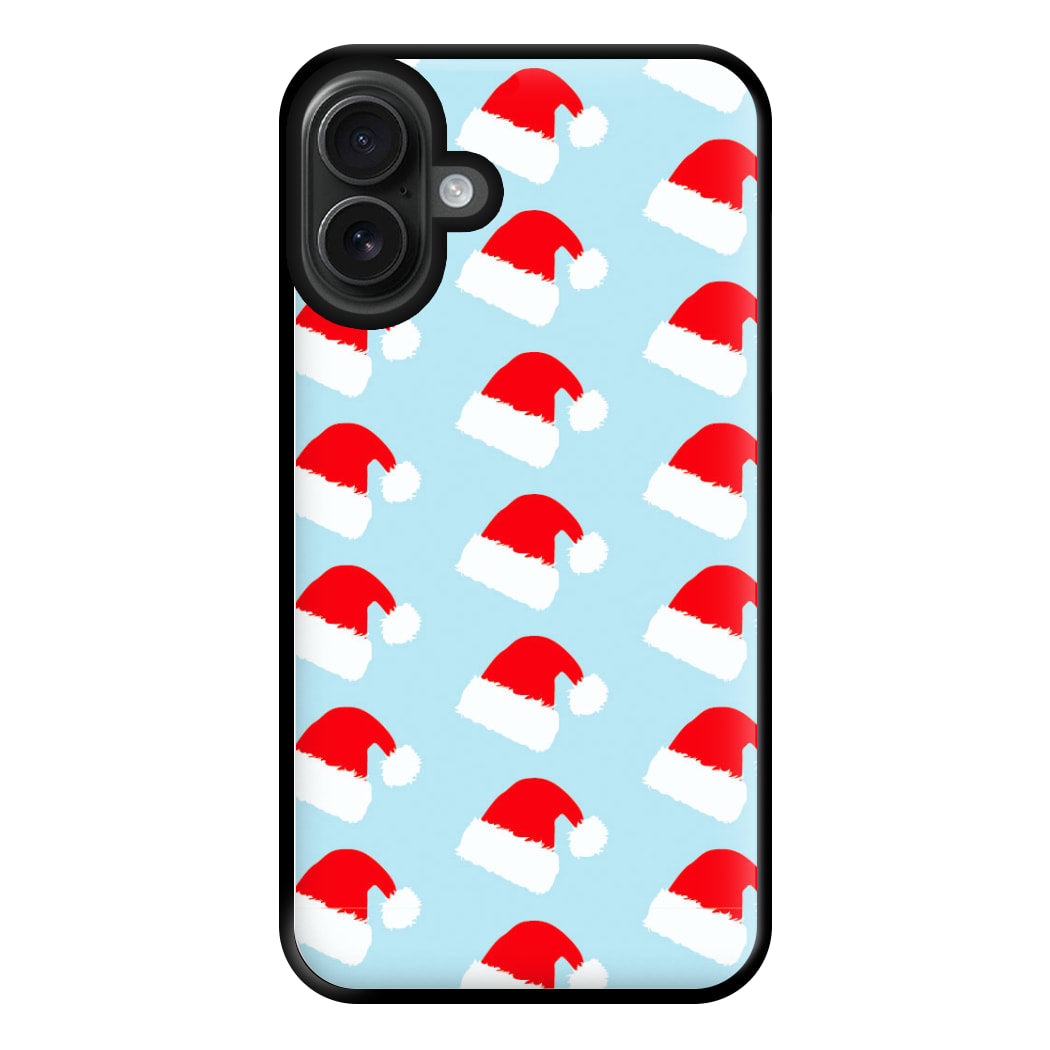 Santa Hat - Christmas Patterns Phone Case for iPhone 16 Plus