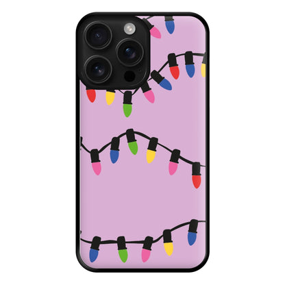 Pink Lights - Christmas Patterns Phone Case for iPhone 16 Pro Max