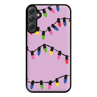 Pink Lights - Christmas Patterns Phone Case for Galaxy A14