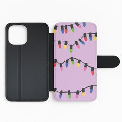 Pink Lights - Christmas Patterns Flip Phone Case