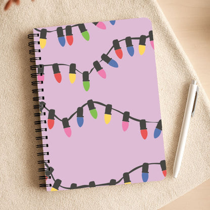 Pink Lights - Christmas Patterns Notepad