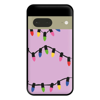 Pink Lights - Christmas Patterns Phone Case for Google Pixel 7a