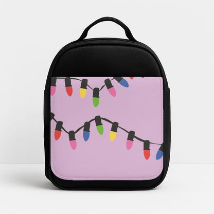 Pink Lights - Christmas Patterns Insulated Lunchbox