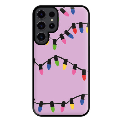 Pink Lights - Christmas Patterns Phone Case for Galaxy S23 Ultra