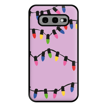 Pink Lights - Christmas Patterns Phone Case for Galaxy S10e