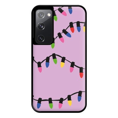 Pink Lights - Christmas Patterns Phone Case for Galaxy S20FE