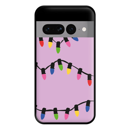 Pink Lights - Christmas Patterns Phone Case for Google Pixel 7 Pro