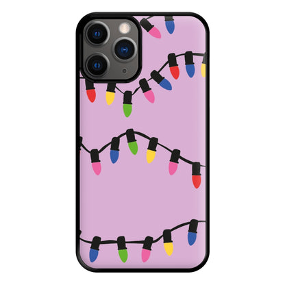 Pink Lights - Christmas Patterns Phone Case for iPhone 12 Pro Max