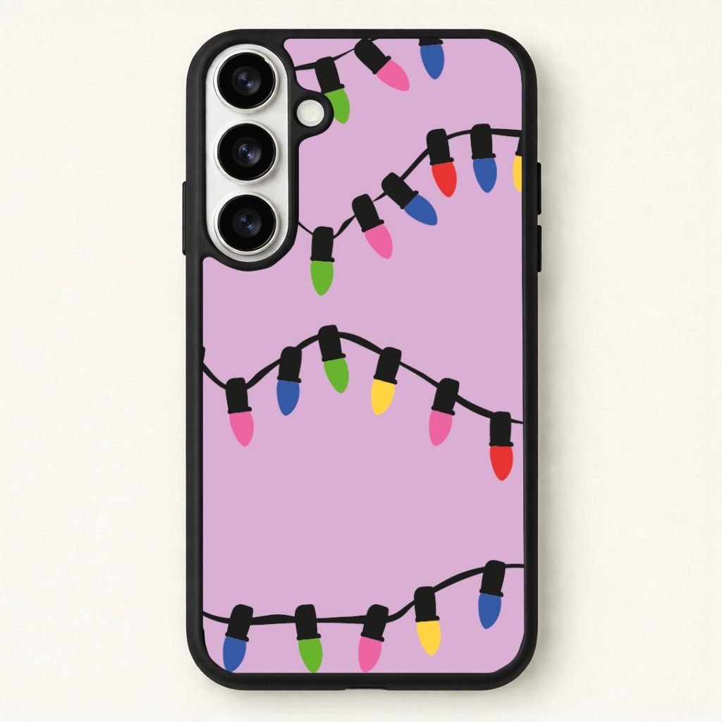 Pink Lights - Christmas Patterns Phone Case for Galaxy S26 Plus