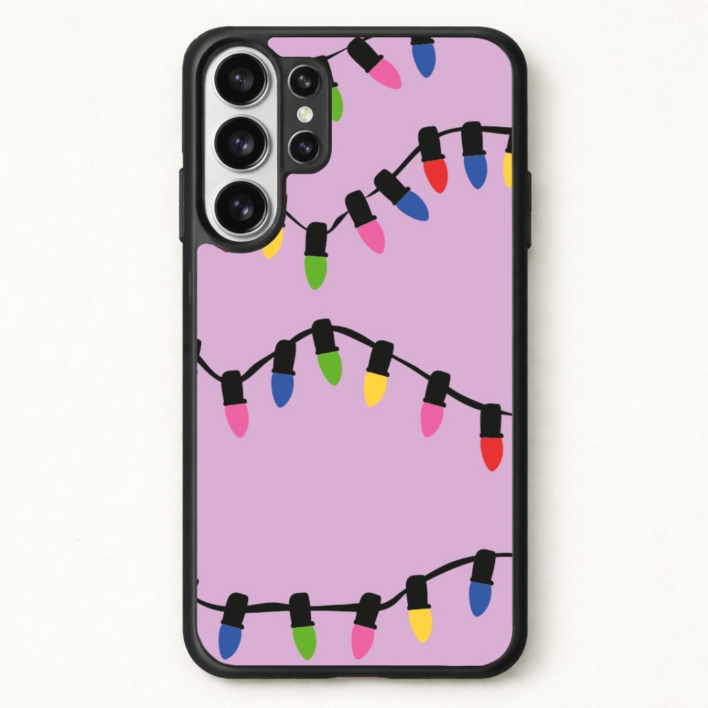 Pink Lights - Christmas Patterns Phone Case for Galaxy S26 Ultra