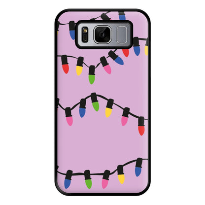 Pink Lights - Christmas Patterns Phone Case for Galaxy S8 Plus