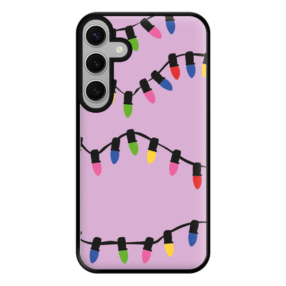 Pink Lights - Christmas Patterns Phone Case for Galaxy S24FE