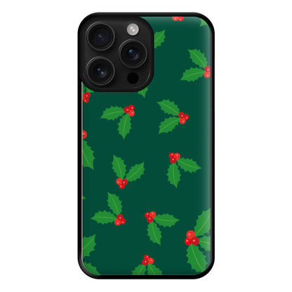 Holly - Christmas Patterns Phone Case for iPhone 16 Pro Max