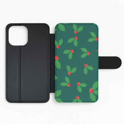 Holly - Christmas Patterns Flip Phone Case
