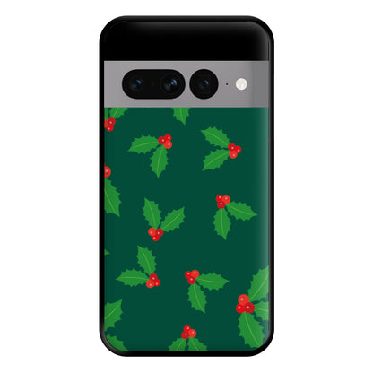 Holly - Christmas Patterns Phone Case for Google Pixel 7 Pro