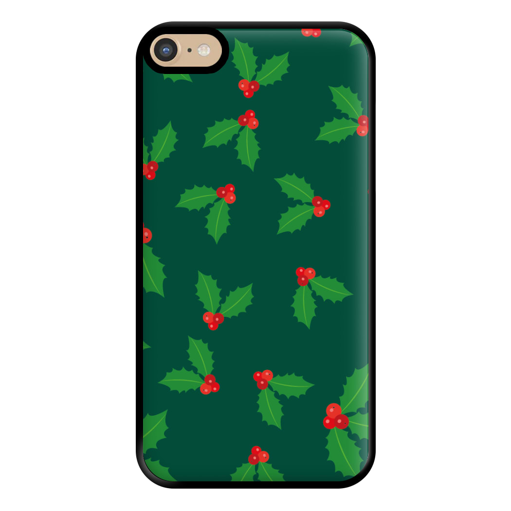 Holly - Christmas Patterns Phone Case for iPhone 6 Plus / 7 Plus / 8 Plus