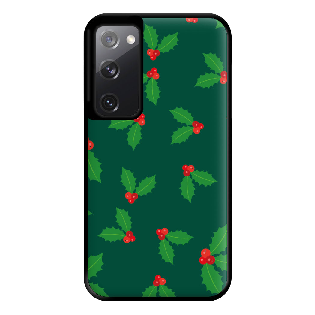 Holly - Christmas Patterns Phone Case for Galaxy S20FE