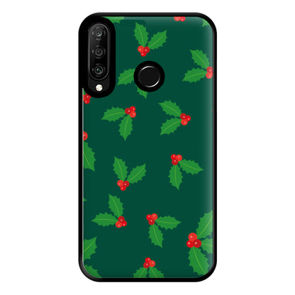 Holly - Christmas Patterns Phone Case for Huawei P30 Lite