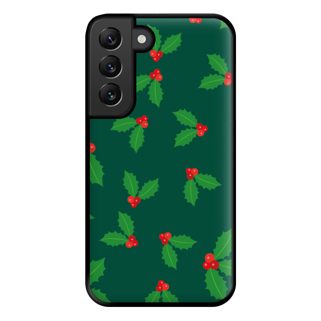 Holly - Christmas Patterns Phone Case for Galaxy S22 Plus