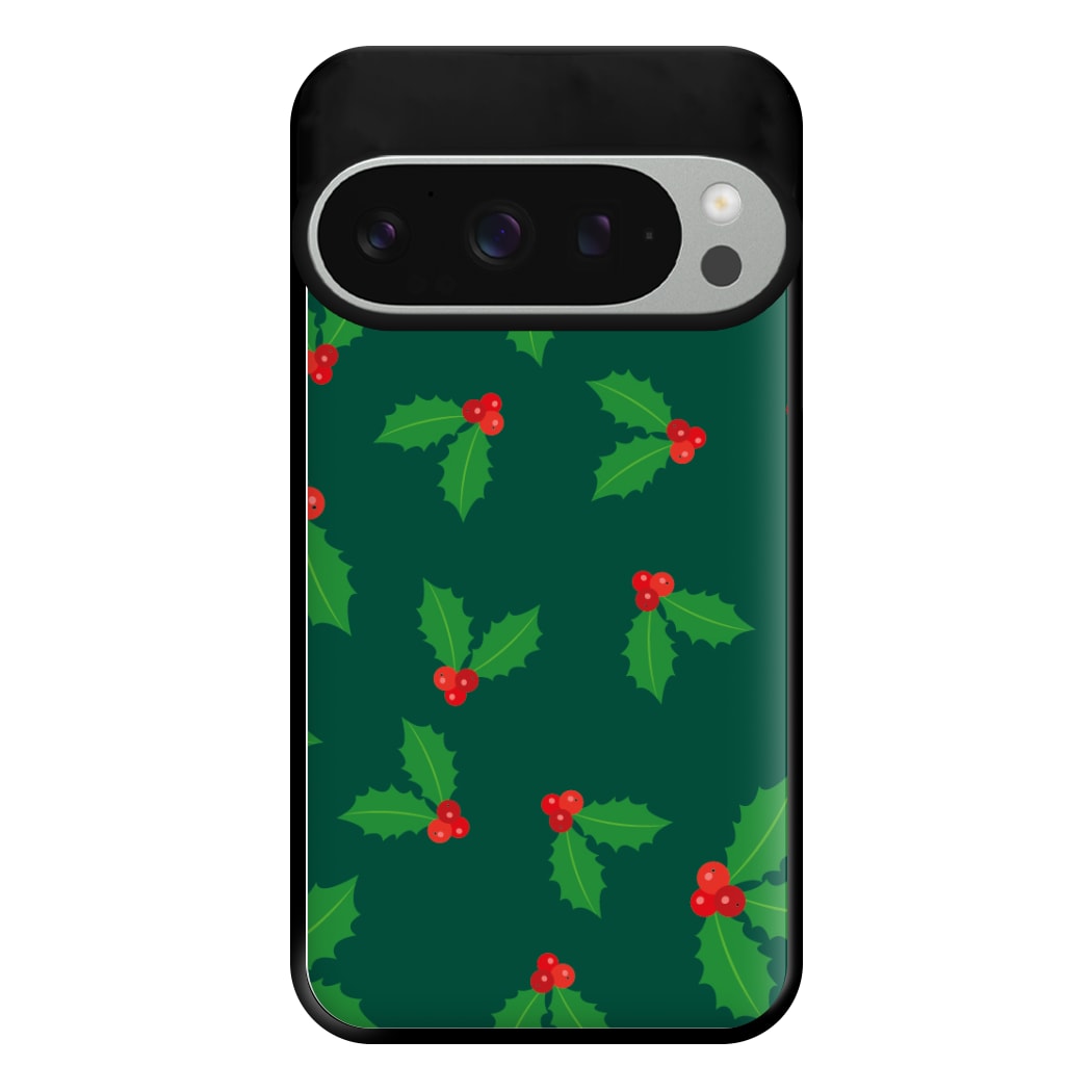 Holly - Christmas Patterns Phone Case for Google Pixel 9 Pro XL