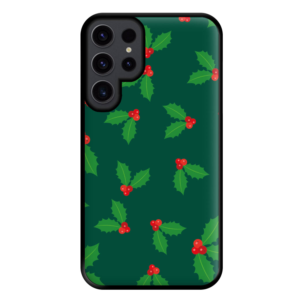 Holly - Christmas Patterns Phone Case for Galaxy S23 Ultra