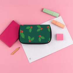 Holly - Christmas Patterns Pencil Case