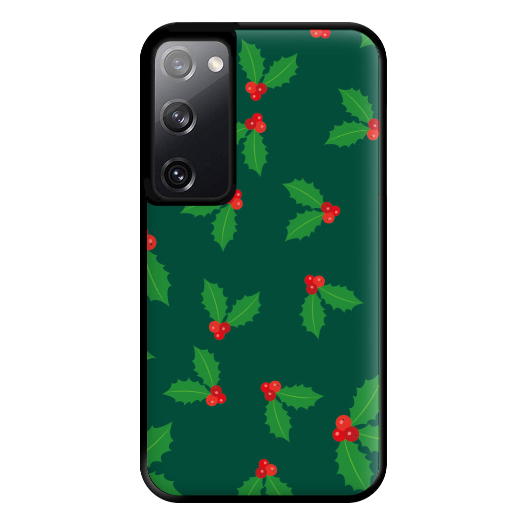 Holly - Christmas Patterns Phone Case for Galaxy S20