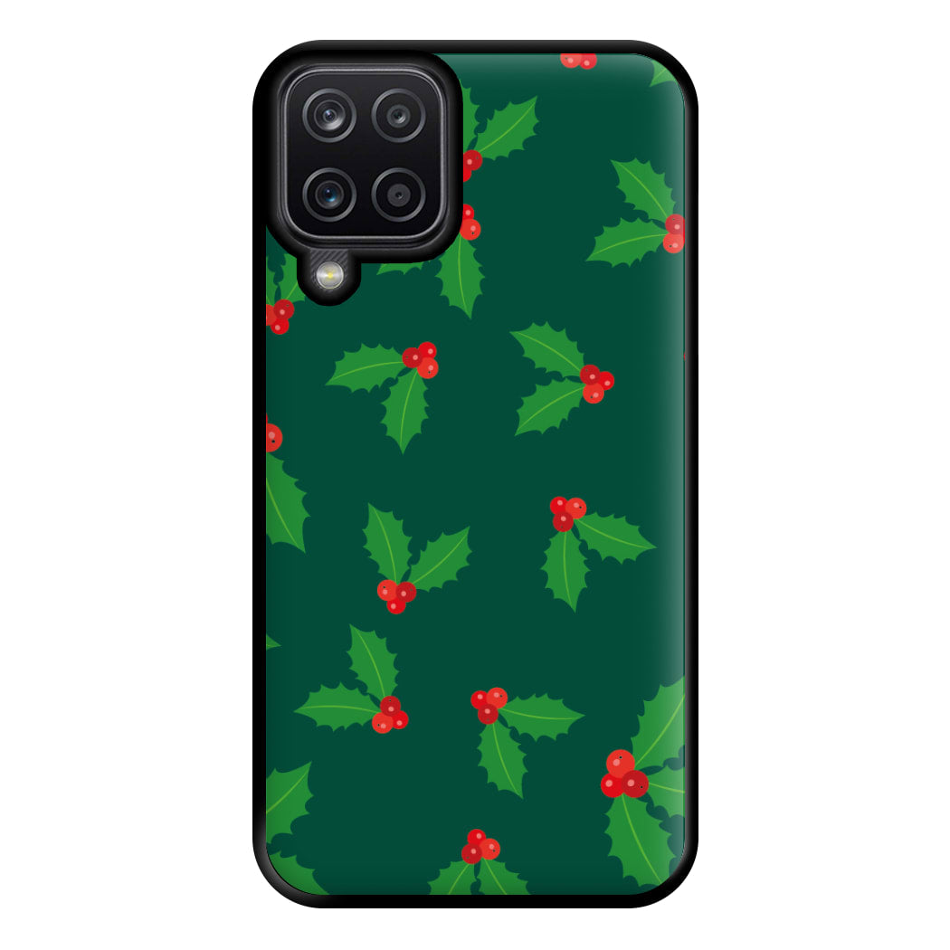 Holly - Christmas Patterns Phone Case for Galaxy A12