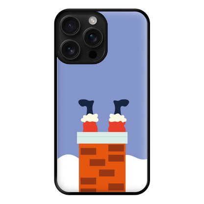 Santa Stuck In A Chimney - Christmas Phone Case for iPhone 16 Pro Max