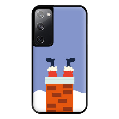 Santa Stuck In A Chimney - Christmas Phone Case for Galaxy S20