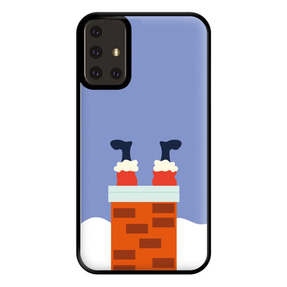 Santa Stuck In A Chimney - Christmas Phone Case for Galaxy A71