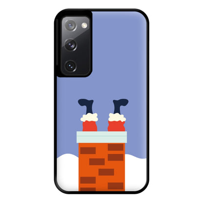 Santa Stuck In A Chimney - Christmas Phone Case for Galaxy S20FE