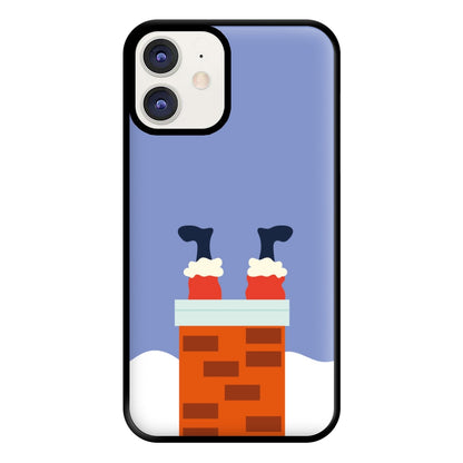 Santa Stuck In A Chimney - Christmas Phone Case for iPhone 12 / 12 Pro