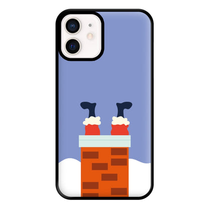 Santa Stuck In A Chimney - Christmas Phone Case for iPhone 13 Mini