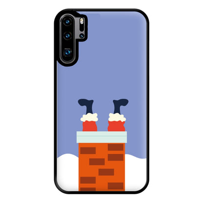 Santa Stuck In A Chimney - Christmas Phone Case for Huawei P30 Pro