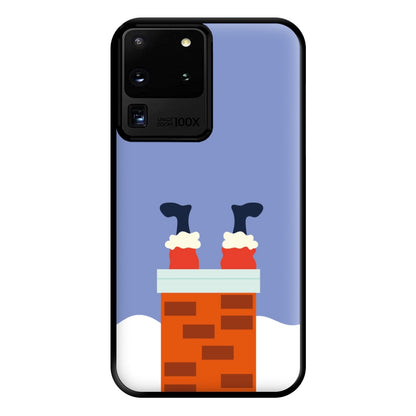 Santa Stuck In A Chimney - Christmas Phone Case for Galaxy S20 Ultra