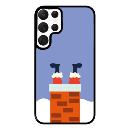 Santa Stuck In A Chimney - Christmas Phone Case for Galaxy S22 Ultra