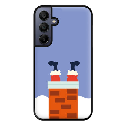 Santa Stuck In A Chimney - Christmas Phone Case for Galaxy A15