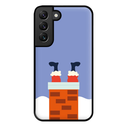 Santa Stuck In A Chimney - Christmas Phone Case for Galaxy S22 Plus