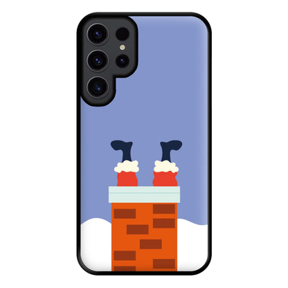 Santa Stuck In A Chimney - Christmas Phone Case for Galaxy S23 Ultra